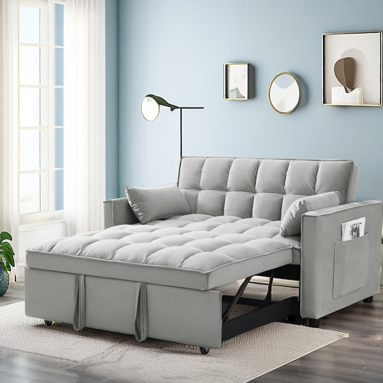 Convertible chaise discount lounge sofa bed